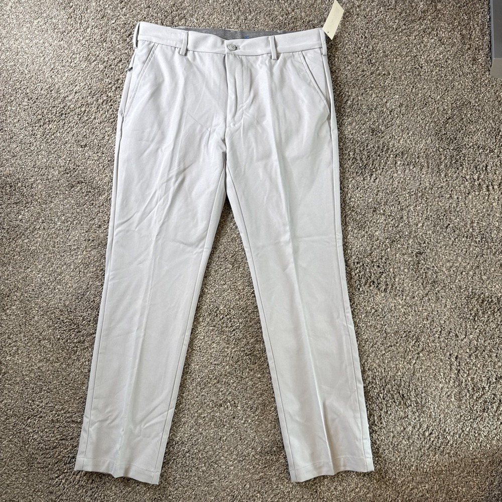 NWT IZOD Men's Performance Dress Chino Pants‎ Gray Size 32x30